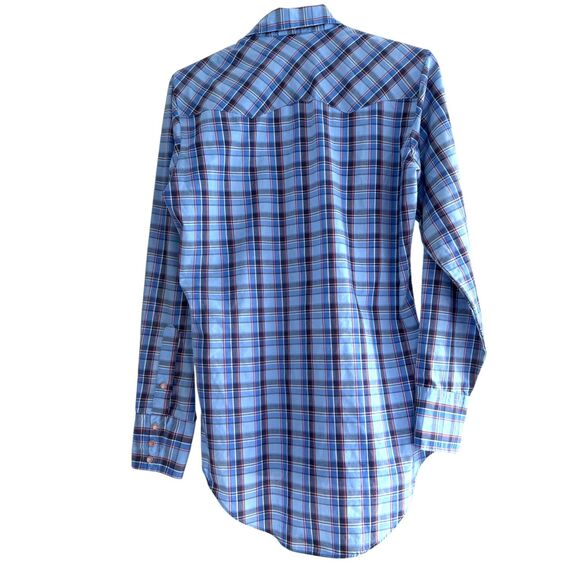 Vintage 70's/80's Men's Levis Tailored Cowboy Long Sleeve Pearl Snap Small - Picture 3 of 6